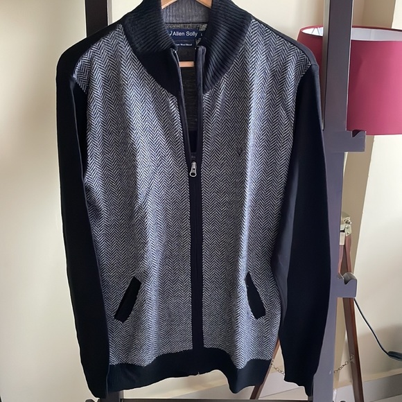 Allen Solly premium wool blend full sleeve sweater with zipper - Picture 6 of 7